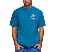 MOKBAY T-Shirt Hombre Manga Corta Running Fit Muscle Baratas Azul Camisetas Algodon Hombre Camiseta Negra con Estampada de Coco Mis Pedidos Realizados Rayas Ropa Azul 3XL