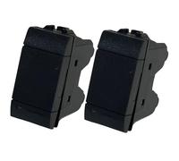 MOKEKA 2 enchufes interruptores desviadores, 16 A 250 V - Compatible con Bticino Living Light y Living International - Apto para hogar y oficina (2 unidades desviador, negro)