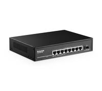 MokerLink 8 Port 2.5 Gigabit PoE Switch con 10G SFP, 8 x 2.5G Ethernet Ports, 8 Port PoE IEEE802.3af/at, 120W, Compatible con 10/100/1000Mbps, No Administrado Fanless Wall Mountable Network Switch