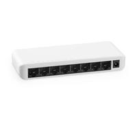 MokerLink Conmutador Ethernet Gigabit no gestionado de 8 Puertos, Divisor de concentrador de Red para Oficina doméstica, Conmutador de Red de plástico de sobremesa y Montaje en Pared