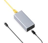 MokerLink Convertidor PoE a Tipo-C, salida USB C 5V/3A o 9V/2.22A con Ethernet, IEEE802.3af/at 10/100Mbps PoE In, PD Charging y red cableada para tablet/smartphone/ordenador portátil