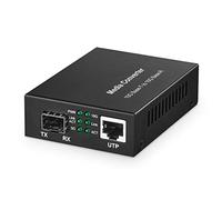 MokerLink Convertidor SFP de 10 Gigabit a 10 G RJ45, 10G/5G/2.5G/1G/100M cobre, ranura 10GBASE-X SFP+, convertidor de medios no administrado de fibra metálica a Ethernet