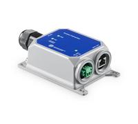 MokerLink IP67 Divisor PoE 2.5 Gigabit para Exteriores, 10/100/1000/2500Mbps, IEEE 802.3 AF/at/BT PoE in, DC12V 5A out, MAX 65W, Wandmontage Metall Wasserdicht