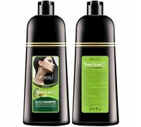 Mokeru Organic Natural Fast Hair Dye, Only 5 Minutes Noni Plant Black Shampoo 500ml