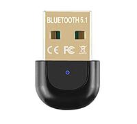 Mokeum Adaptador Bluetooth,Adaptador Bluetooth 5.1 USB Bluetooth Coche para PC, Portatil, Auriculares, Altavoz, Bluetooth Transmisor y Receptor Plug and Play Compatible con Windows 7/8 / 8.1/10
