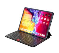 MOKIBO Touchpad Fusion - Funda con teclado Bluetooth para iPad Pro de 12.9 pulgadas (4ª, 5ª, 6ª generación - 2020, 2021, 2022), teclado inalámbrico con trackpad, funda inteligente con soporte para
