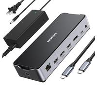 MOKiN Adaptador USB C Hub 10 en 1 adaptador USB C con Gigabit Ethernet 4K HDMI entrega de alimentación de 100 W 3 USB 3.0 VGA lector de tarjetas SD TF compatible con Apple MacBook Pro 2019 2018 2017