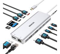 MOKiN Estación de acoplamiento USB C Tripe Display