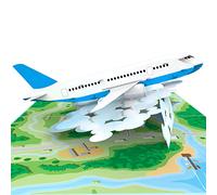 MOKIO® Tarjeta Pop-Up - Avión - Tarjeta de cumpleaños 3D para vuelo, viaje en avión o billetes de avión, Tarjeta regalo emergente para un viaje aéreo