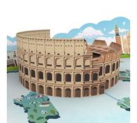 MOKIO® Tarjeta Pop-Up - Italia - Tarjeta de cumpleaños 3D para vacaciones en Italia, Tarjeta emergente Roma
