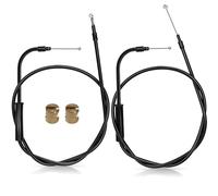 MoKitDora Juego de cables de acelerador recubiertos de vinilo negro de 39 pulgadas para manillar Harley Sportster XL 2004-2006 de 14 pulgadas, nuevo