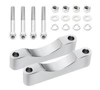 MoKitDora Kit de montaje de espaciadores de guardabarros delanteros de 2,3 cm de ancho para rueda de 21 pulgadas de ancho compatible con Harley Touring Road King Street Road Electra Glide FLH FLT 2014-2021, cromo