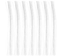 MOKKHNB 150 Piezas de Tallos de Flores de Papel Blanco Alambre para Manualidades Diy, Varillas Portátiles para Artes y Decoración Floral