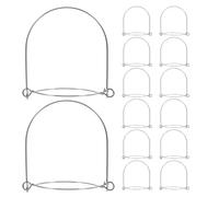 MOKKHNB 18 colgadores para tarros Mason: asas de alambre de acero inoxidable para tarros de boca ancha de 70 mm - Ganchos resistentes para colgar conservas - Ideales para decoración del hogar y