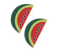 MOKKHNB 2 de sandía adorables - de frutas para solapa - Insignia de dibujos animados esmaltada para mujer, sombreros, bolsos, ropa, suéteres, vestidos, bufandas