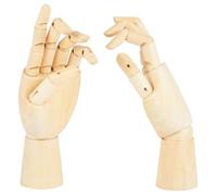 MOKKHNB 2 modelos de manos para artistas del dibujo, manos de maniquí articuladas, modelos izquierdo y derecho posables, flexibles para dibujar y hacer bocetos artísticos.
