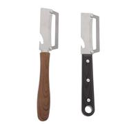 MOKKHNB 2 piezas 2 en 1 Abrebotellas con pelador - Pelador de patatas, zanahorias y pepinos con removedor de tapones de cerveza incorporado - Herramienta de cocina para pelar y raspar frutas y