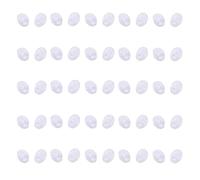 MOKKHNB 25pares Almohadillas Nasales Redondas de Silicona Transparente Antideslizantes para Gafas Soporte Cómodo para Tipo de Lentes