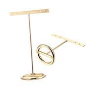MOKKHNB 2piezas Exhibidor De Pendientes T-bar De Dorado Soporte Para Joyería Para Decoración y