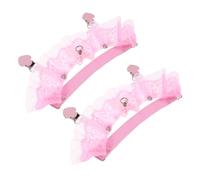 MOKKHNB 2piezas Liga De Encaje Para Muslo De Novia Estilo Lolita Antideslizante Para Sujetar Calcetines Diseño Floral Para Novias y Bodas