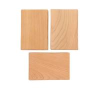 MOKKHNB 3 Bloques de Madera Natural para Manualidades Diy, Fáciles de Pegar y Listos para Decorar, Estilo Rústico, Ideales para Estudiantes y Profesores