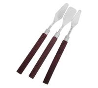 MOKKHNB 3 Piezas Espátulas para Pintura Herramientas de para Acrílico y Óleo Utensilios de Arte con Espátulas para Técnicas Artísticas