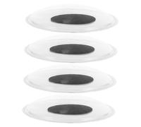 MOKKHNB 4 Piezas Ojos Móviles Autoadhesivos para Manualidades Animales de Peluche y Tarjetas Stickers Oculares para Proyectos DIY de Seguro
