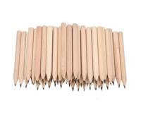MOKKHNB 50 Lápices Cortos sin Afilar Hb de Madera Resistentes para Estudiantes, Herramienta Adecuado para Dibujo y Bocetos Escolares Varios estilos