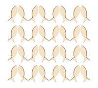 MOKKHNB 50 Peces de Madera para Manualidades en Caja de Tilo, Decoración Náutica Multipropósito, Forma Pequeña Adecuado para Decoración de Pared y Tema Playa
