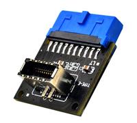 MOKKHNB Adaptador USB 3.0 de Panel Frontal 19 Pines a USB Tipo C 3.2 Diseño Multifuncional y Componentes Electrónicos para Suministro de Computadoras