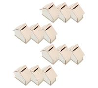 MOKKHNB Alcancía de Madera para Pintar 12 Piezas Kit de Manualidades Infantiles y Proyectos Steam para