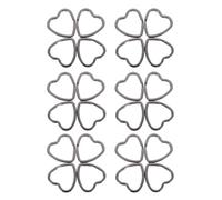 MOKKHNB Anillos para Llaveros Metálicos 30 Piezas Forma de Corazón para Bricolaje y Organización de Llaves en Hogar y Oficina