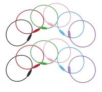 MOKKHNB Aros Llavero de Acero Inoxidable Compactos y Portátiles para Llavero Multiusos Fácil Adición y Extracción de Llaves, Adecuado para Bolsas de Compra y Monederos Color Aleatorio