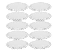 MOKKHNB Base Redonda Ligera Rebabas de Acrílico Transparente Pack de 10 Piezas para Bolsos Tejidos Crochet Adecuado para Proyectos DIY y Manualidades