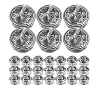 MOKKHNB Broche de Pasador Trasero 10 Mm, Cierre de Broche para Manualidades y Joyería, 150 Unidades Paquete, Accesorios para Insignias y Alfileres de Solapa