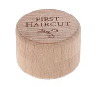 MOKKHNB Caja Conmemorativa de Madera para Cordones y Pelo Fetal de Ñiño, Pequeña, Elegante y Fácil de Abrir, Adecuado para Shower y Anuncio de Nacimiento
