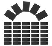 MOKKHNB Cajas de Almacenaje de Papel Negro para Mini Packaging y Decoración con Bandeja Deslizante Apilable para Mini Storage y Party Favors, Pack de 50 Unidades