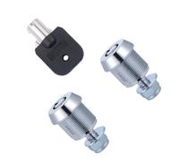 MOKKHNB Cerradura Tubular de Leva para Armario y Puerta Metálica, 2 Piezas con Llave, Material Hierro y Plástico, Fácil Instalación para Cajones y Puertas de Rv Color Color Aleatorio