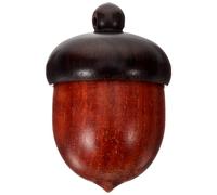 MOKKHNB Colgante Artesanal de Bellota DIY de Madera Bicolor (ébano y Palisandro), Dije para Bisutería y Manualidades, Amuletos de Bellota para Collares y Llaveros, Accesorios Decorativos