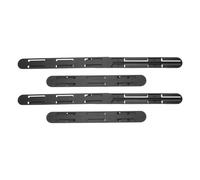 MOKKHNB Correderas de Cajón de Plástico Negro para Organización 4 Piezas Rieles Extraíbles Funcionamiento Silencioso y Deslizamiento Suave para Cocina y Dormitorio