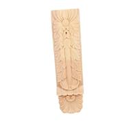 MOKKHNB Decoración Decorativas de Madera Apliques Retro de decoración de Madera calcomanías de de Flores de Madera sin Pintar Transparente