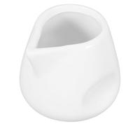 MOKKHNB jarra de leche de cerámica jarras de crema vertedor de leche de crema de cerámica servidor de crema de cerámica servidor de salsa de cerámica receptores de leche blanco