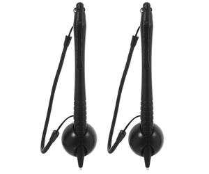 MOKKHNB Lápiz óptico con cordón Anti-pérdida y Base para Pantallas táctiles, 2 Unidades, Material ABS y Silicona, Ideal para Dibujar y Escribir en Tablets y Smartphones