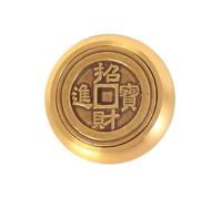 MOKKHNB Latón vintage Adorno de caligrafía dorado mini portátil para área de trabajo y del