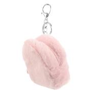 MOKKHNB Monedero de Peluche Rosa para Niña con Llavero, Tamaño Mini Compacto de Felpa, Bolso Pequeño para Uso Diario y Accesorios
