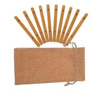 MOKKHNB Palos de Adivinación Chinos Diseño Elegante y Decoración Fengshui 10 Piezas de Bambú para Guía Espiritual y Material Natural para Práctica Budista
