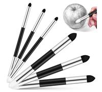 MOKKHNB Pinceles para Mezclar Doble Punta 6 Piezas, Esponjas para Dibujo Artístico, Difuminador para Bocetos y Pintura, Bolígrafos de Esponja para Frotar Detalles, Materiales para Dibujo