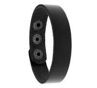 MOKKHNB Pulsera de Cuero de Vaca Unisex Negra de 1,6 Cm, 4 Piezas Lisas para Hacer Tú Mismo, Pulsera Sencilla para Estudiantes, Parejas y Uso Diario, Accesorio Transpirable y Cómodo