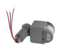 MOKKHNB Sensor de Movimiento para Luz LED de 30w Dc 12v Ángulo de Detección de 180 Grados, Material Abs y Pc, Adecuado para Uso en Exteriores y Escuelas