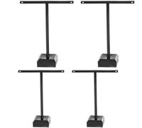 MOKKHNB Soporte Exhibición o Tienda de Acrílico Negro, Estable y Reutilizable, Diseño en Forma de T Pack de 4 Piezas para Pendientes Adecuado para Exhibir Pendientes